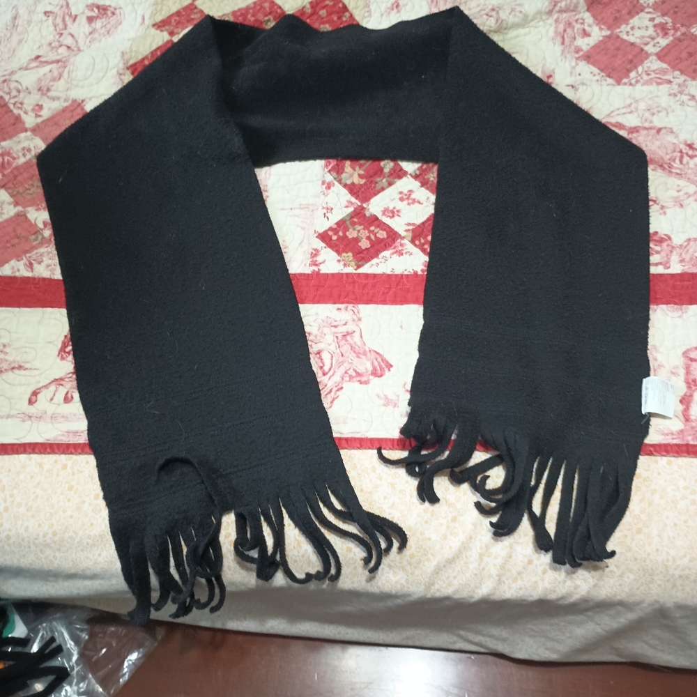 Two black scarves